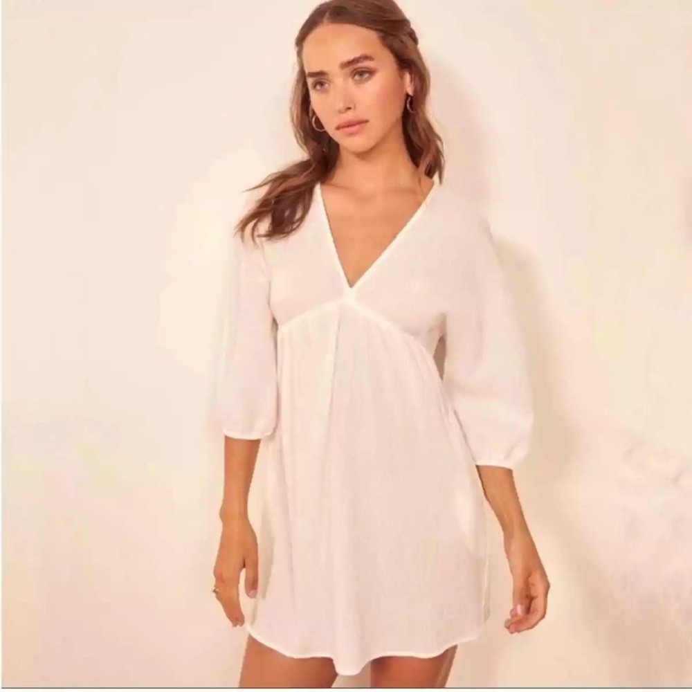 Reformation Jeans white Baja dress